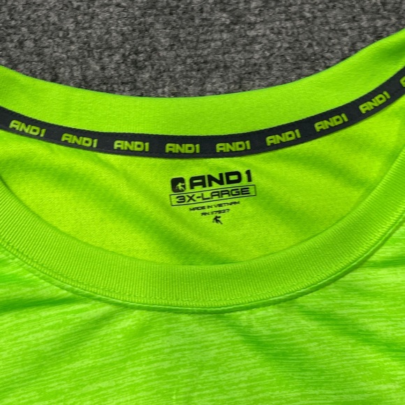 * AND1 "Stop Sweating Me" Men's Athletic Shirt Size 3XL - Picture 7 of 9